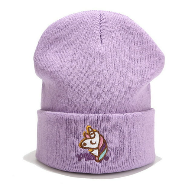 Unicorn Christmas Unisex Fashion Knitted Hat Luxury Hip-Hop Cap 